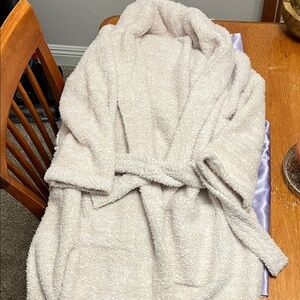 Cozy Cream Knee Length Robe